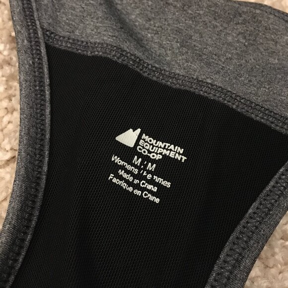 MEC Grey Racer Back Inbuilt Bra Tank Top - Picture 11 of 16